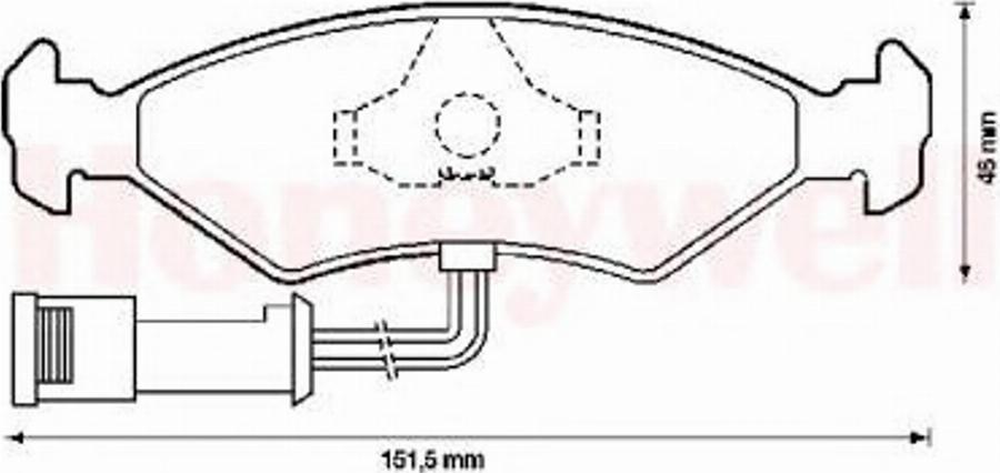 BENDIX 571291X - Гальмівні колодки, дискові гальма autocars.com.ua