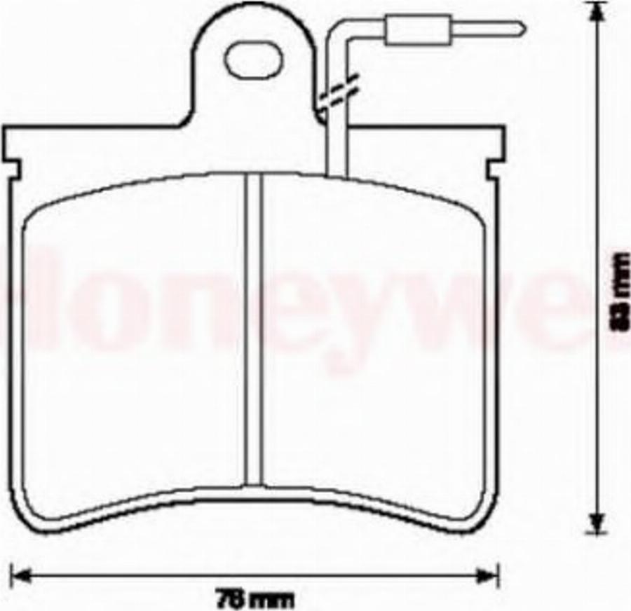 BENDIX 571296B - Тормозные колодки, дисковые, комплект autodnr.net