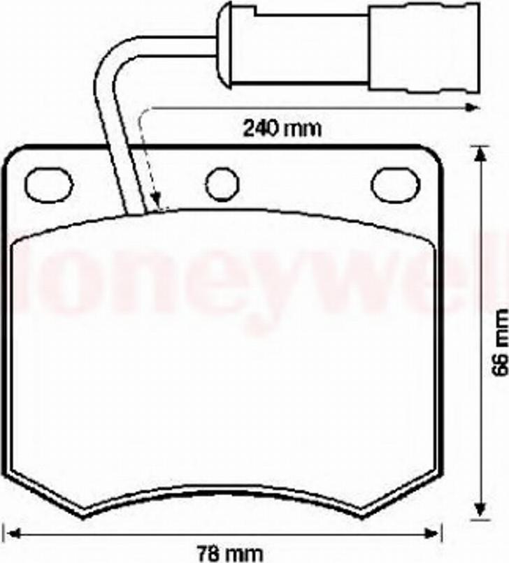 BENDIX 571298B - Тормозные колодки, дисковые, комплект avtokuzovplus.com.ua