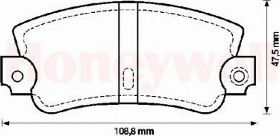 BENDIX 571301B - Тормозные колодки, дисковые, комплект autodnr.net