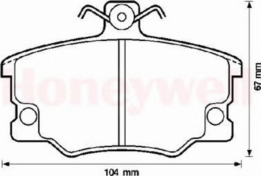 BENDIX 571309B - Гальмівні колодки, дискові гальма autocars.com.ua