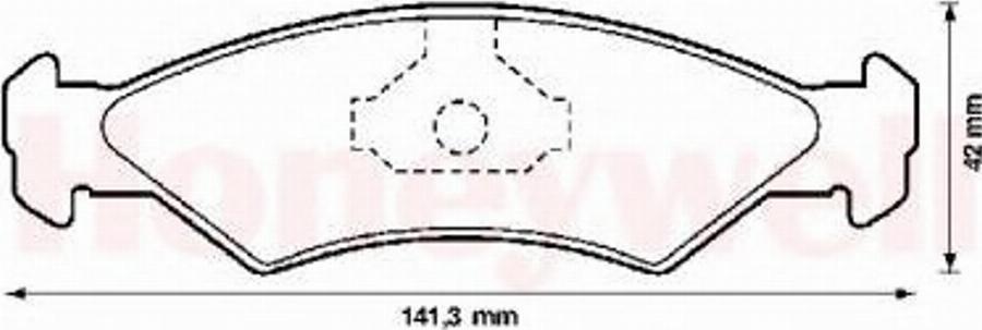 BENDIX 571312B - Тормозные колодки, дисковые, комплект avtokuzovplus.com.ua