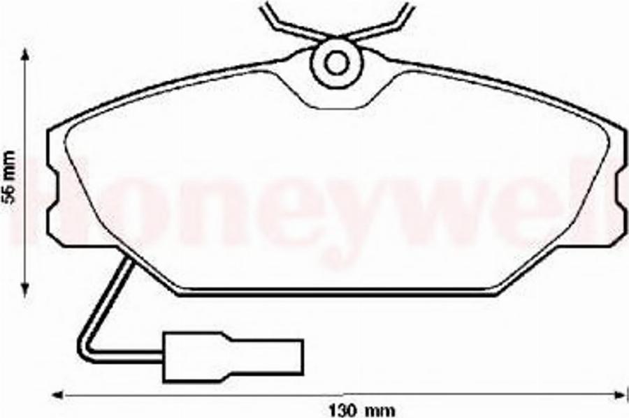 BENDIX 571313B - Тормозные колодки, дисковые, комплект autodnr.net