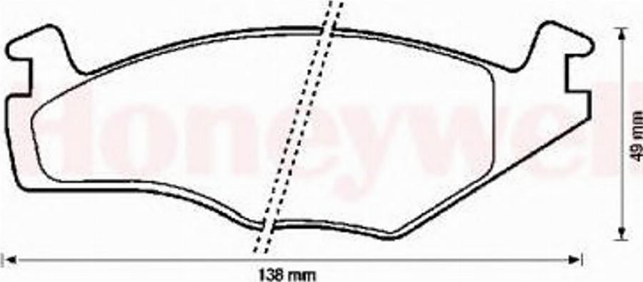 BENDIX 571316B - Тормозные колодки, дисковые, комплект avtokuzovplus.com.ua