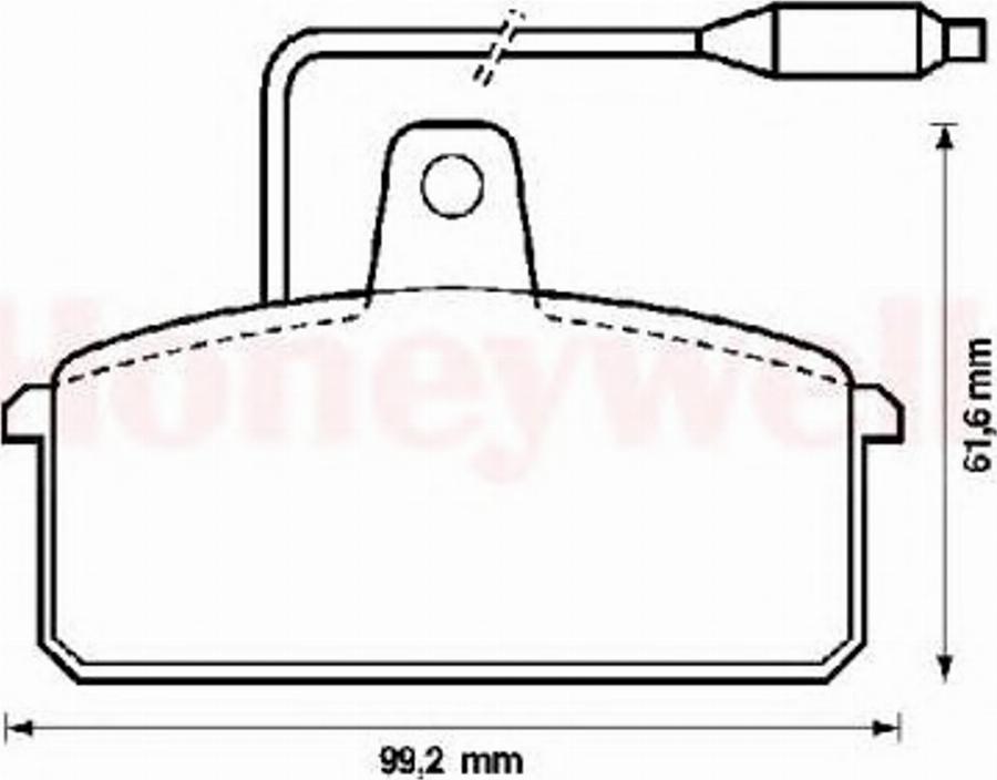 BENDIX 571318B - Тормозные колодки, дисковые, комплект avtokuzovplus.com.ua