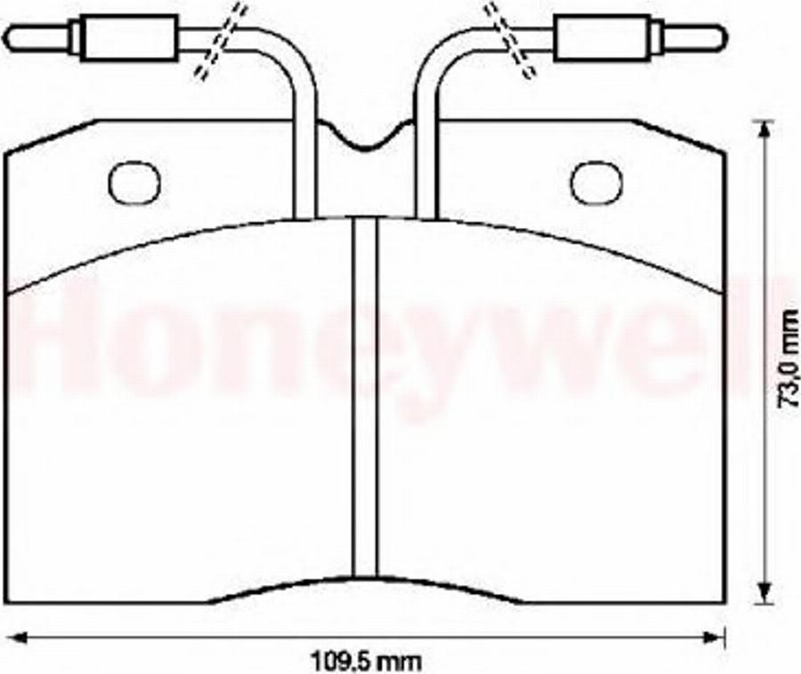 BENDIX 571325B - Гальмівні колодки, дискові гальма autocars.com.ua