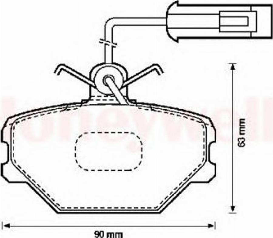 BENDIX 571330B - Тормозные колодки, дисковые, комплект avtokuzovplus.com.ua