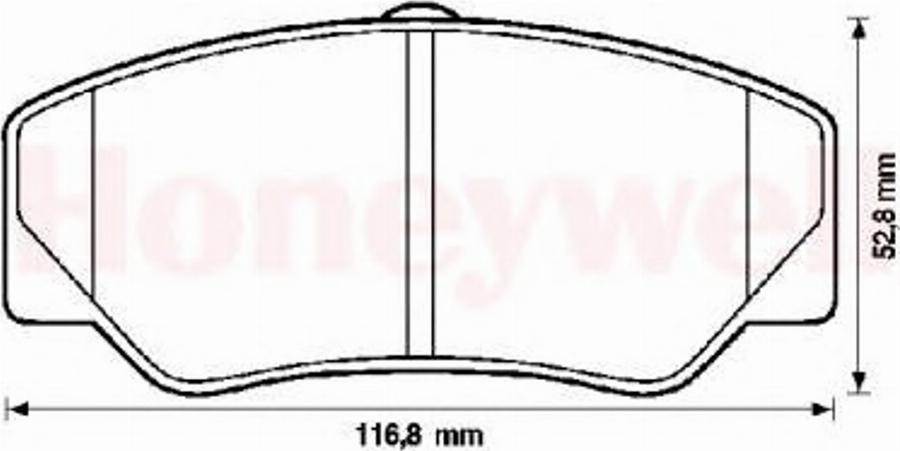 BENDIX 571336X - Гальмівні колодки, дискові гальма autocars.com.ua