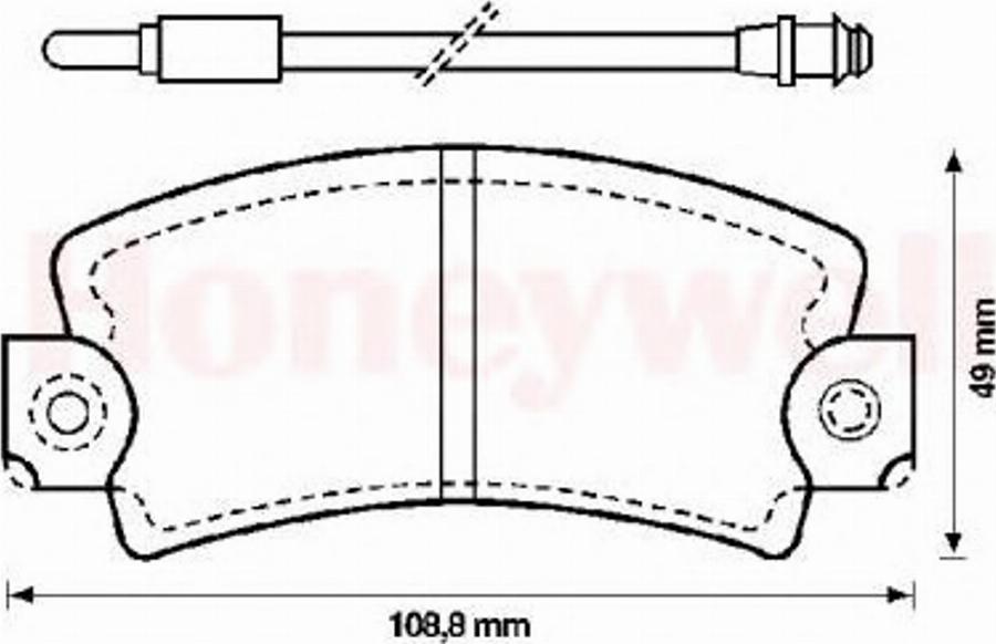 BENDIX 571337B - Тормозные колодки, дисковые, комплект avtokuzovplus.com.ua