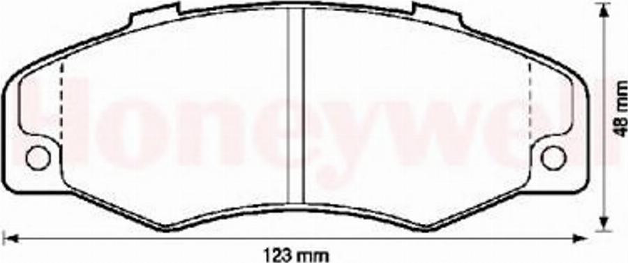 BENDIX 571339B - Тормозные колодки, дисковые, комплект avtokuzovplus.com.ua