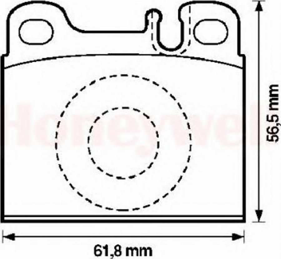 BENDIX 571342B - Тормозные колодки, дисковые, комплект autodnr.net