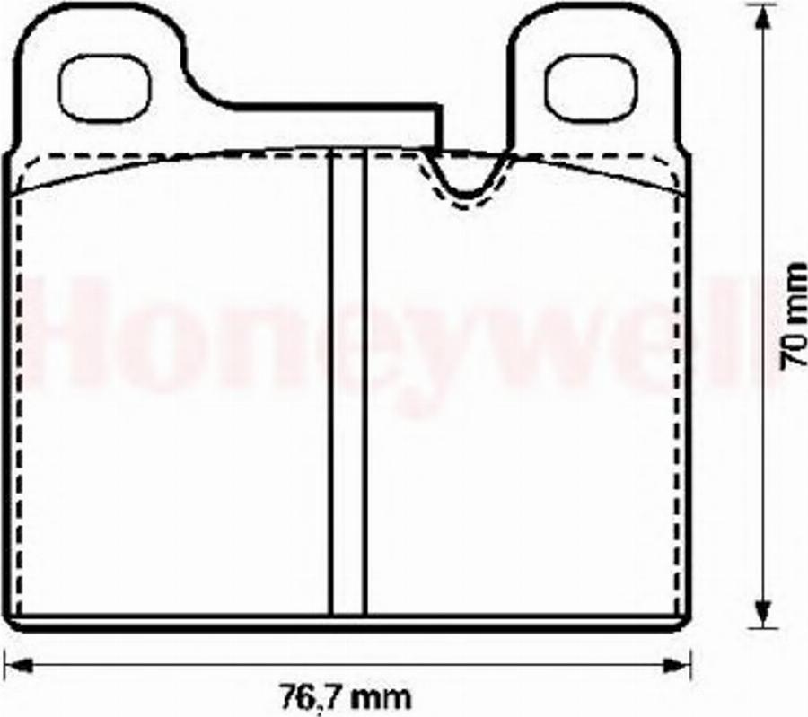 BENDIX 571349B - Тормозные колодки, дисковые, комплект avtokuzovplus.com.ua