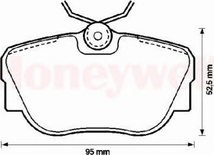 BENDIX 571353X - Тормозные колодки, дисковые, комплект autodnr.net