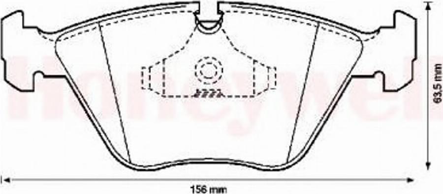 BENDIX 571355X - Тормозные колодки, дисковые, комплект autodnr.net