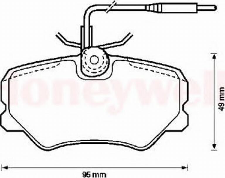 BENDIX 571359B - Гальмівні колодки, дискові гальма autocars.com.ua