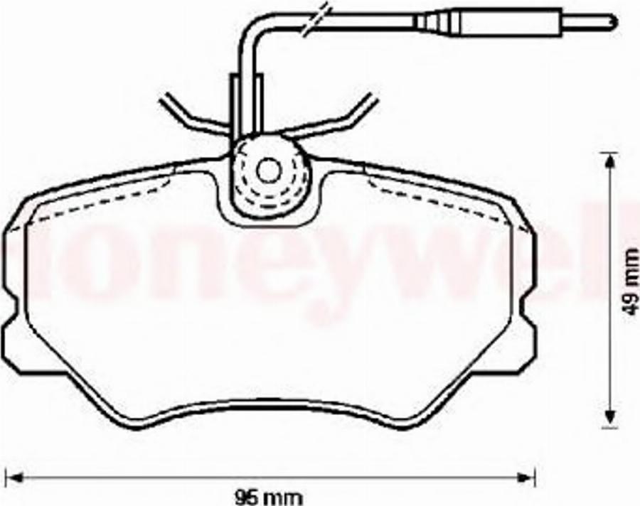 BENDIX 571359X - Тормозные колодки, дисковые, комплект autodnr.net