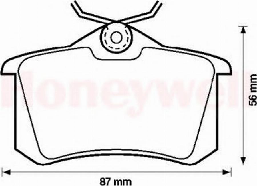 BENDIX 571361B - Тормозные колодки, дисковые, комплект autodnr.net