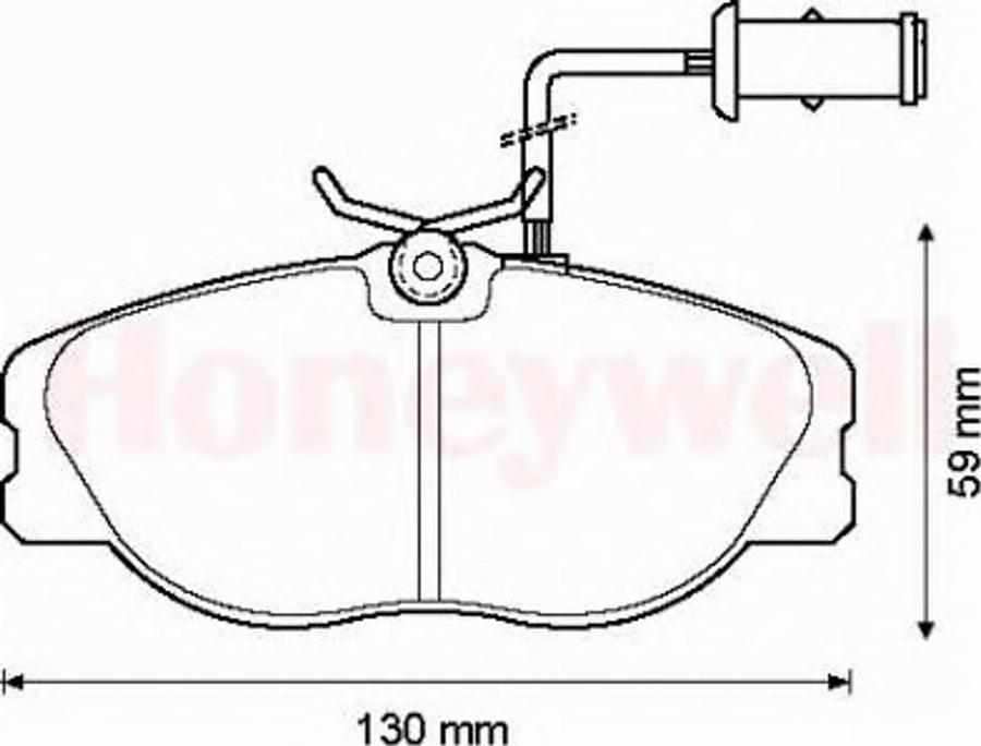 BENDIX 571365B - Тормозные колодки, дисковые, комплект autodnr.net