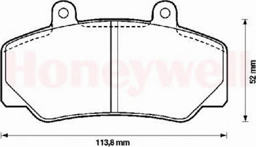 BENDIX 571370B - Тормозные колодки, дисковые, комплект autodnr.net