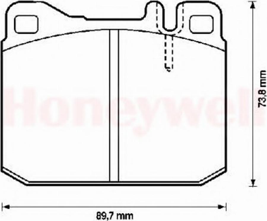 BENDIX 571372B - Тормозные колодки, дисковые, комплект autodnr.net