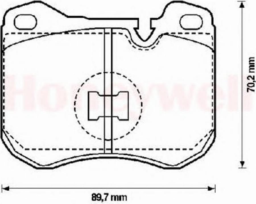 BENDIX 571373B - Тормозные колодки, дисковые, комплект autodnr.net