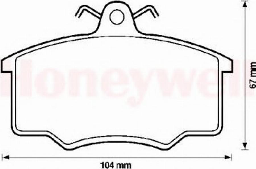 BENDIX 571375X - Тормозные колодки, дисковые, комплект autodnr.net