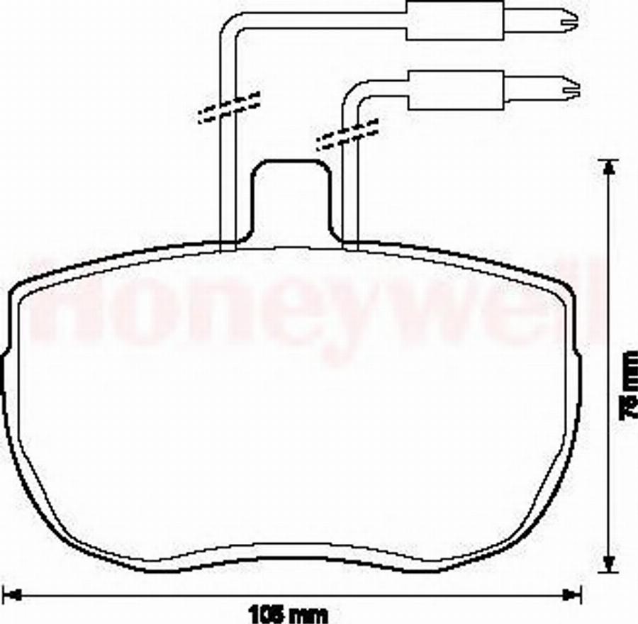 BENDIX 571379B - Тормозные колодки, дисковые, комплект avtokuzovplus.com.ua