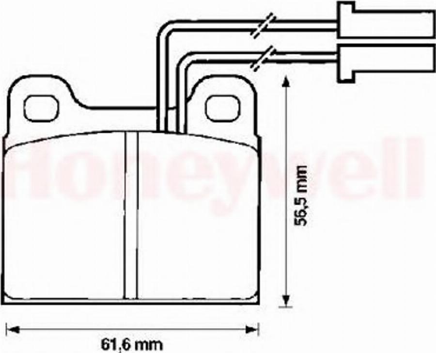 BENDIX 571384B - Тормозные колодки, дисковые, комплект avtokuzovplus.com.ua