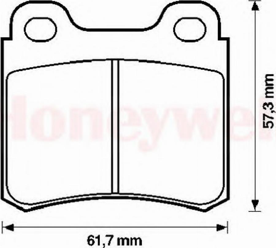 BENDIX 571388B - Гальмівні колодки, дискові гальма autocars.com.ua