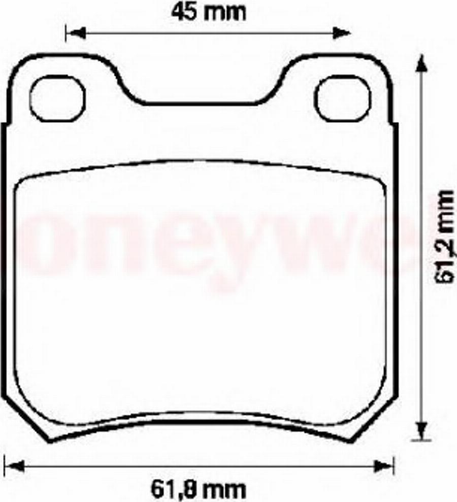 BENDIX 571389B - Тормозные колодки, дисковые, комплект avtokuzovplus.com.ua