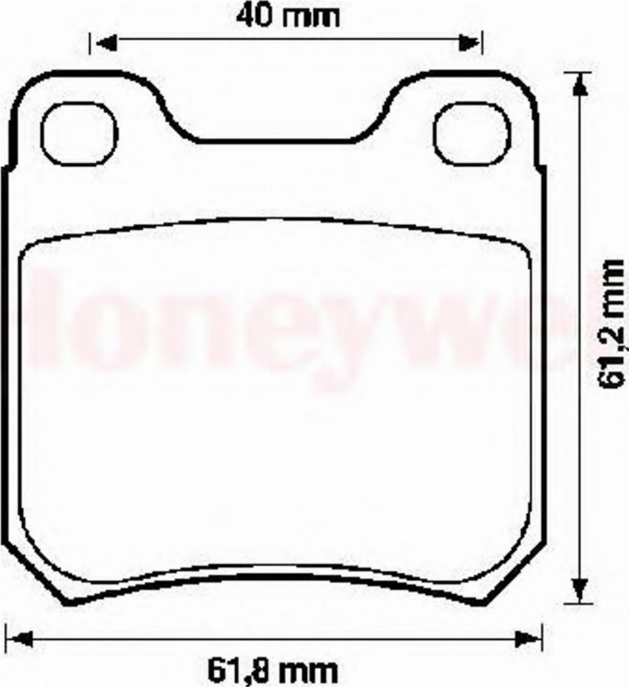 BENDIX 571390B - Тормозные колодки, дисковые, комплект avtokuzovplus.com.ua