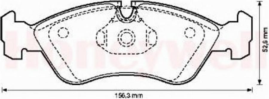 BENDIX 571391B - Тормозные колодки, дисковые, комплект avtokuzovplus.com.ua