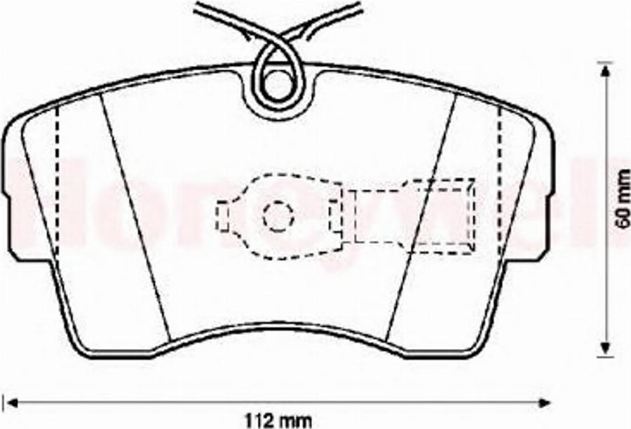 BENDIX 571392B - Тормозные колодки, дисковые, комплект avtokuzovplus.com.ua