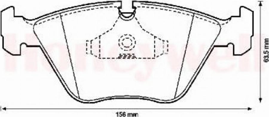 BENDIX 571394B - Тормозные колодки, дисковые, комплект avtokuzovplus.com.ua