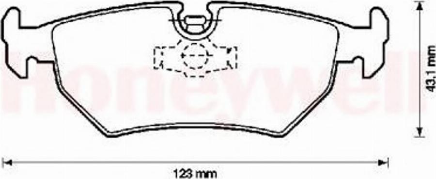 BENDIX 571395B - Гальмівні колодки, дискові гальма autocars.com.ua