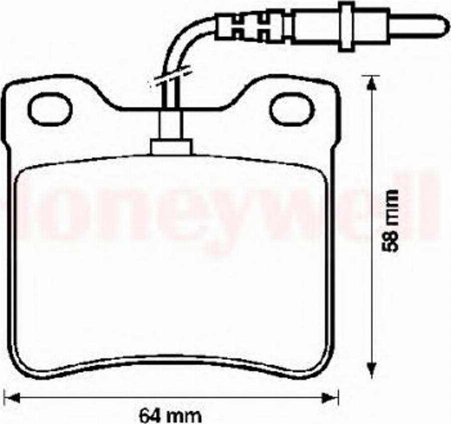 BENDIX 571398X - Тормозные колодки, дисковые, комплект autodnr.net