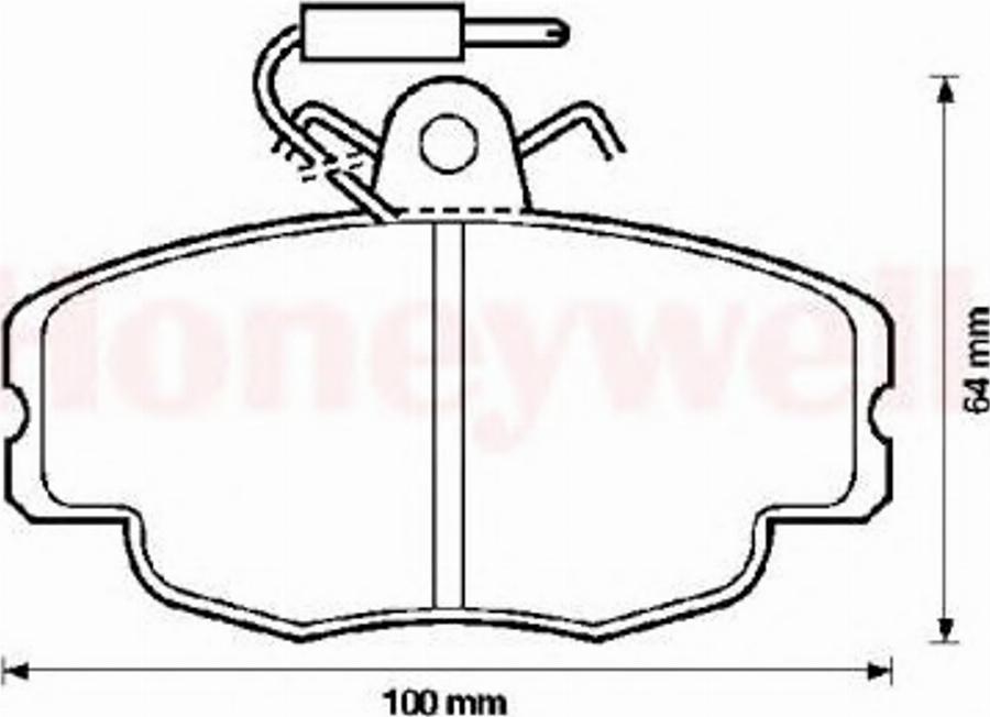 BENDIX 571405B - Гальмівні колодки, дискові гальма autocars.com.ua