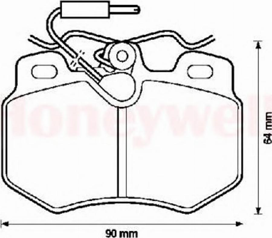 BENDIX 571406B - Тормозные колодки, дисковые, комплект autodnr.net