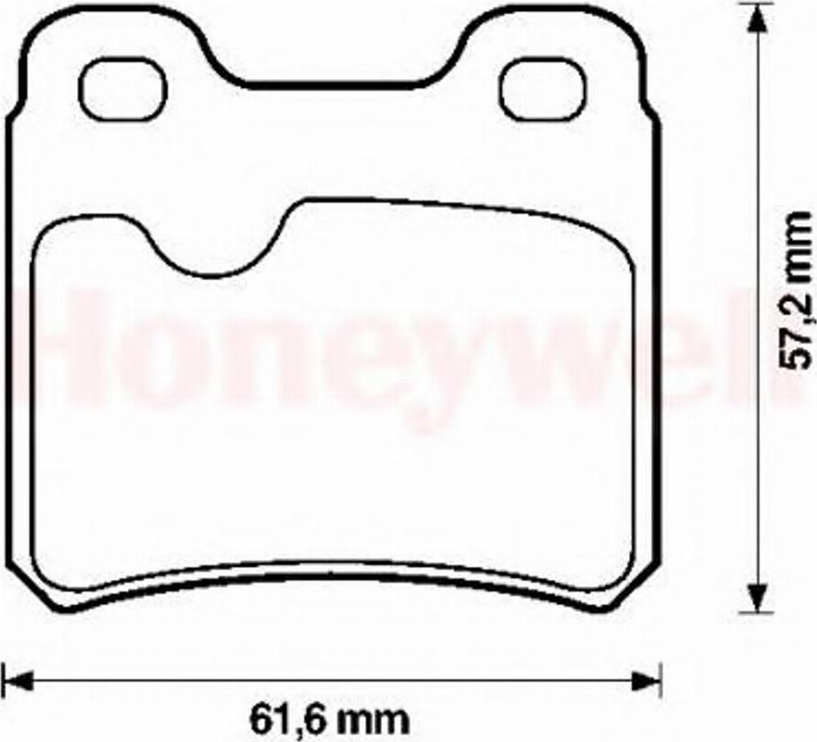 BENDIX 571407B - Тормозные колодки, дисковые, комплект avtokuzovplus.com.ua