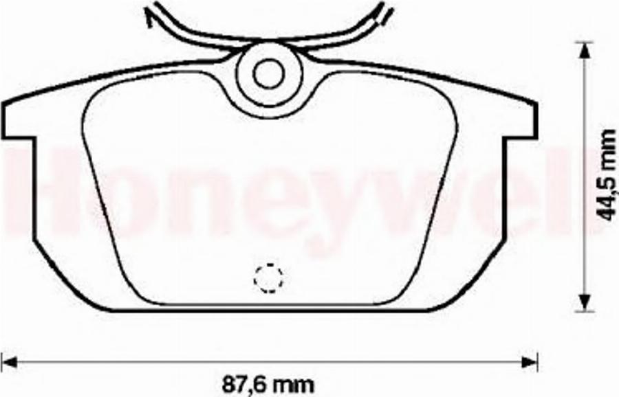 BENDIX 571409B - Тормозные колодки, дисковые, комплект avtokuzovplus.com.ua