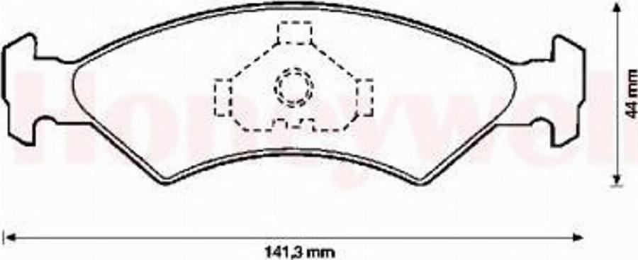 BENDIX 571412B - Гальмівні колодки, дискові гальма autocars.com.ua