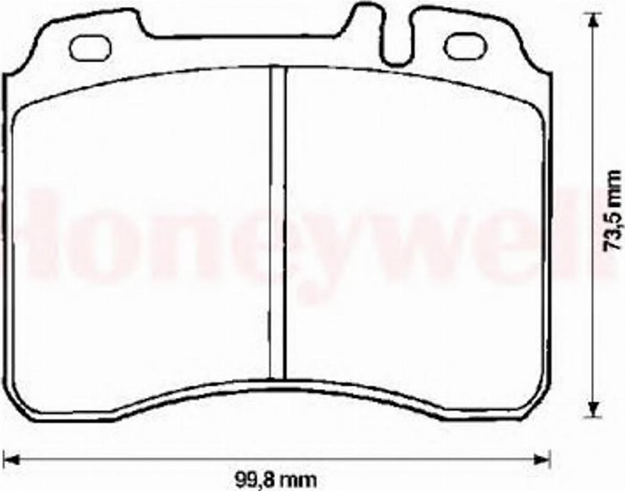 BENDIX 571413B - Тормозные колодки, дисковые, комплект autodnr.net