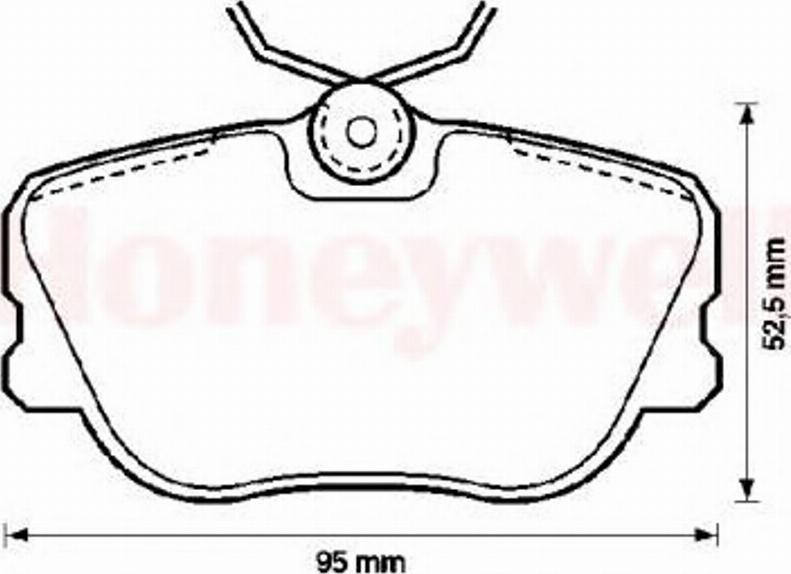 BENDIX 571415B - Тормозные колодки, дисковые, комплект avtokuzovplus.com.ua