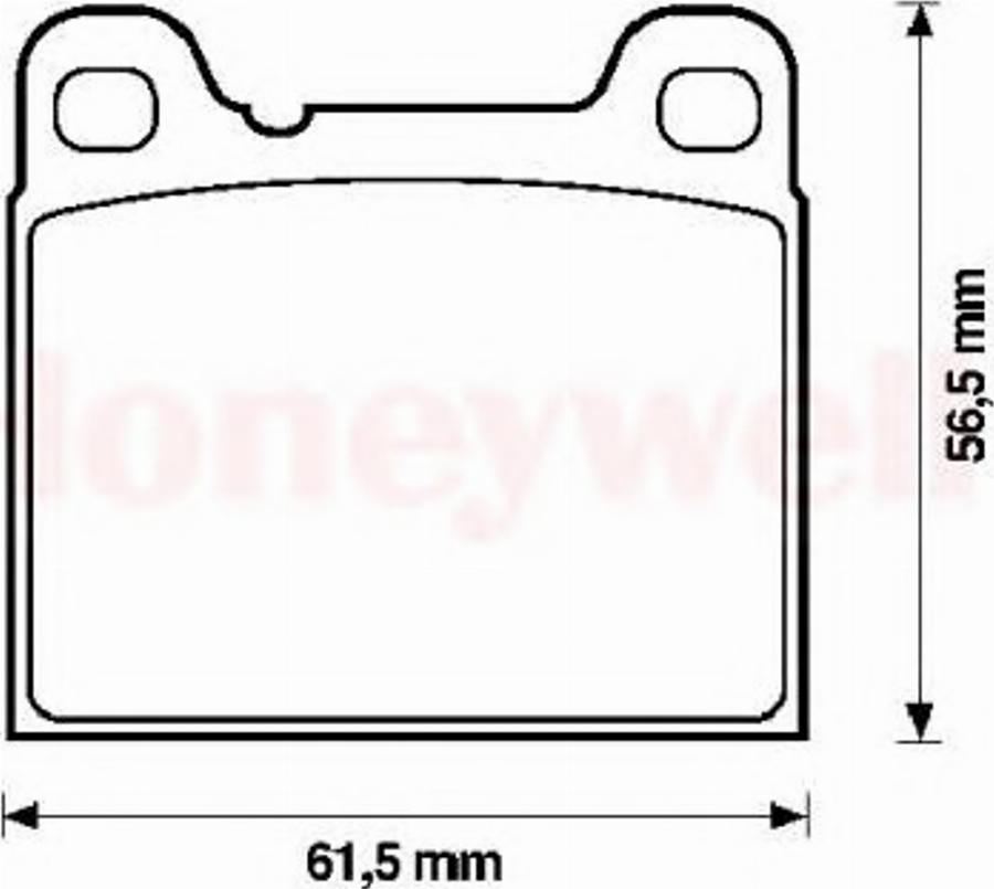 BENDIX 571417B - Тормозные колодки, дисковые, комплект avtokuzovplus.com.ua