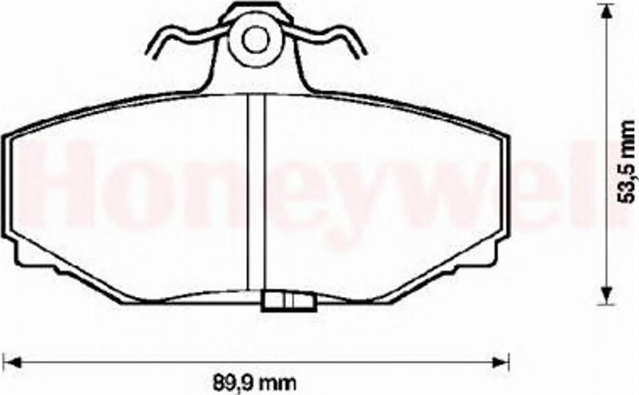 BENDIX 571418 B - Тормозные колодки, дисковые, комплект autodnr.net