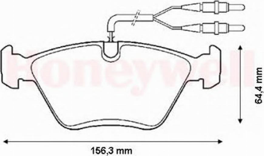 BENDIX 571420B - Тормозные колодки, дисковые, комплект avtokuzovplus.com.ua