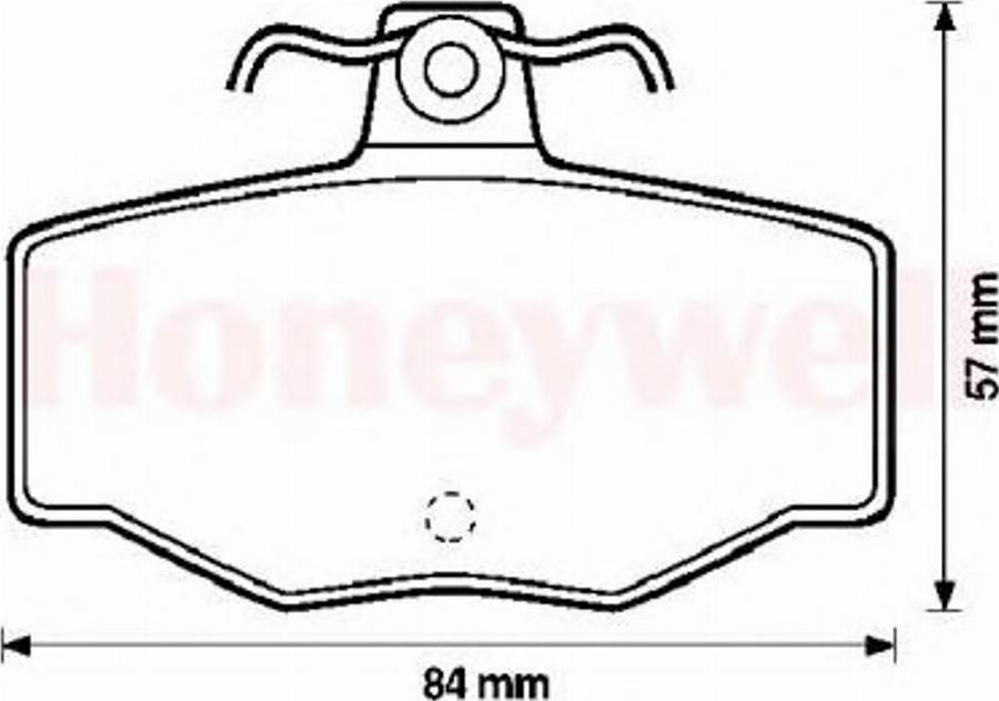 BENDIX 571421B - Тормозные колодки, дисковые, комплект avtokuzovplus.com.ua