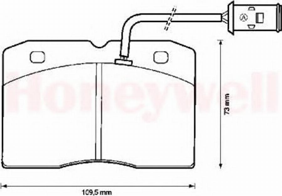 BENDIX 571422B - Гальмівні колодки, дискові гальма autocars.com.ua