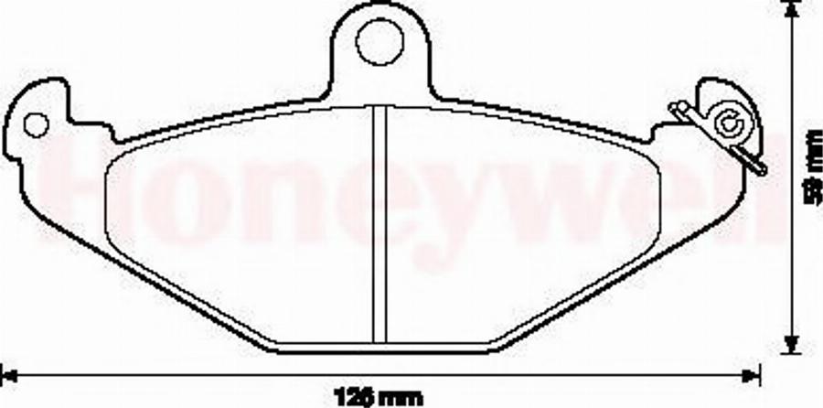 BENDIX 571425B - Тормозные колодки, дисковые, комплект avtokuzovplus.com.ua