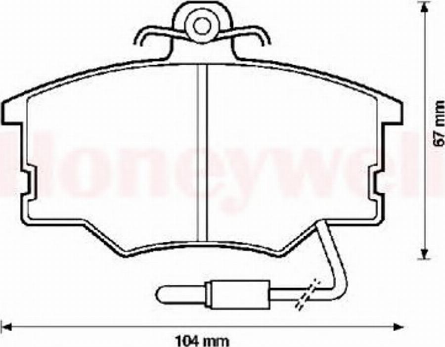 BENDIX 571426B - Тормозные колодки, дисковые, комплект avtokuzovplus.com.ua